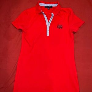 Red Tommy Hilfiger Shirt Dress